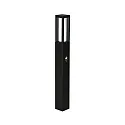 Luminaria para balizas TYPE NO 2066 angular, con detector de movimiento E27 IP44, negro mate