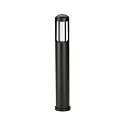Luminaria para balizas TYPE NO 2221 cilíndrico E27 IP44, negro mate regulable