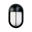Luminaria de pared y techo TYPE NO 6031 con tapa E27 IP44, negro mate regulable