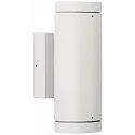 Outdoor Wall spot Type No. 2198 - 2-sided, IP44, 2x GU10 PAR16 max. 50W, rigid, cast alu / borosilicate glass, white matt