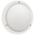 Outdoor Wall and Ceiling luminaire Type No. 6028, IP44, Ø 25cm, E27 QA55 max. 57W, white