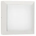 Luminaria de pared y techo TYPE NO 6561 cuadrado, regulable, resistente a los impactos, medio IP54, blanco mate regulable