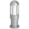 Luminaria de zócalo TYPE NO 0521 cilíndrico E27 IP44, plata regulable