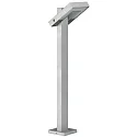 LED Bollard light Type No. 2091, IP54, height 90cm, 16W 3000K 1600lm, swiveling 120°, cast alu / satined glass, silver matt