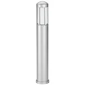Luminaria para balizas TYPE NO 2221 cilíndrico E27 IP44, plata mate regulable