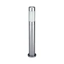 Luminaria para balizas TYPE NO 2249 cilíndrico E27 IP44, plata mate regulable