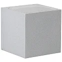 LED Outdoor Wall spot Type No. 2372 - 2-sided, wide/wide, square, IP44, 230V AC/DC, 2x 3W 3000K 330lm, glass, silver