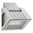 Proyector de superficie TYPE NO 2410 giratorio, regulable, irrompible IP54, plata regulable