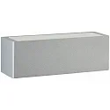 LED Outdoor Wall luminaire Type No. 6368, 2-sided, square, IP44, width 30cm, 2x 7.8W 3000K 580lm, cast alu, dimmable, silver