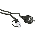 Cable de conexión PLUG-N-PLAY doble, con enchufe, negro 250cm