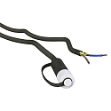 Cable de conexión PLUG-N-PLAY doble, con cable abierto, negro 250cm