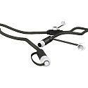 Cable de extensión PLUG-N-PLAY 3 veces, negro 500cm