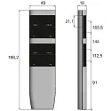 CASAMBI Mando a distancia CASAMBI RC8EBT ENOCEAN 8 veces, programable, extraíble, plata
