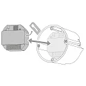 CASAMBI Atenuador de intensidad de luz con Bluetooth DENBT230-300 RECESSED controlable por Bluetooth