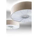 Luminaria de techo PL SKIN 070 con tapa E27 IP20, beige, blanco regulable