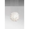 Pendant luminaire SP AURA 60, E27, IP20, Murano glass, white