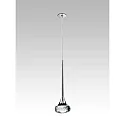 Recessed LED pendant luminaire SP FAIRY I, 6.2W, 2700K, 565lm, IP20, chrome, clear glass