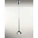 Axolight LED pendant luminaire SP FAIRY, 7.4W, 2700K, 565lm, IP20, chrome, clear glass