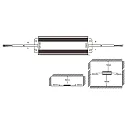 HWH Blulaxa LED Transformer Trafo 0.5W-100W / 12V DC, fixed voltage, aluminum casing