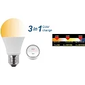 HWH Lámpara LED en forma de pera A60 CCT Switch, conmutable E27 10W 810lm 2700,6500,4000K 200° CRI >80 