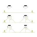 HWH Lámpara solar de pared SOLAR SPOTLIGHT con detector de movimiento IP65, blanco regulable