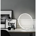 HWH Decorative LED Table lamp ring shape, Ø 25cm, 6.5W 3000K 430lm 300°, aluminum, white