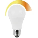 Filamento luminoso en forma estándar A60 CCT Switch, regulable E27 10W 806lm 3000-2000K 200° CRI > 80 regulable