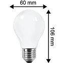 HWH Blulaxa® LED Filament lamp pear shaped, E27, 7W 6000K 810lm 300°, glass clear