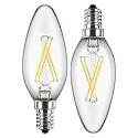 Filamento luminoso en forma de vela C35 juego de 2, conmutable E14 4,5W 470lm 2700K 300° CRI > 80 