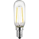 LED Tube lamp T25, 2,5W, E14, 250lm, 2700K, glass clear