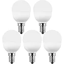 HWH LED Lámpara Globe SMD MULTI G45 juego de 5 E14 5W 470lm 2700K 200° CRI >80 