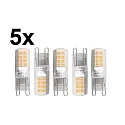 HWH pin socket lamp set of 5 G9 2,6W 320lm 3000K 300° 