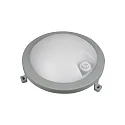 HWH Luminaria para locales húmedos BASIS FIX SENSOR redondo IP54, gris 