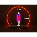 HWH LED lava lamp IP20, purple, pink, silver 
