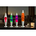 HWH LED lava lamp IP20, purple, pink, silver 