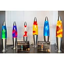 HWH LED lava lamp IP20, clear, red, silver 