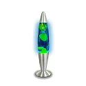 HWH LED lava lamp IP20, blue, yellow, silver 