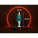 HWH LED lava lamp IP20, blue, yellow, silver 