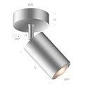 spot STAR SPOT 30-65° AC C 1 flame, swivelling, rotatable IP20, matt chrome dimmable