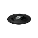 Luminaria empotrable para techos giratorio GX5,3 IP20, negro