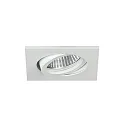 Proyector empotrado TIRREL-R GX5.3 / MR16 giratorio, cuadrado GX5,3 IP20, blanco regulable