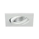 Proyector empotrado TIRREL-R GX5.3 / MR16 giratorio, cuadrado GX5,3 IP20, blanco mate regulable