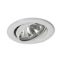 Recessed LV spot, IP20, round Ø 8.3cm, 12V AC, GX5.3 max. 50W, swivelling, white