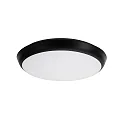 outdoor wall luminaire MAKIRA Ø 25CM round, CCT Switch, impact resistant, arched IP65, black dimmable