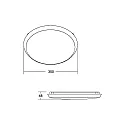 Brumberg outdoor wall luminaire MAKIRA Ø 35CM round, CCT Switch, impact resistant, arched IP65, black dimmable