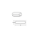 Brumberg Luminaria de pared PENCIL WALL abajo, plano, cilíndrico IP20, recubrimiento con polvo, blanco regulable