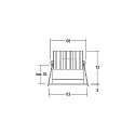 Brumberg Luz downlight ALTERO redondo IP44, dorado, blanco 