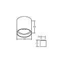 Brumberg Luz downlight TUBIC directa, indirecta IP20, blanco 