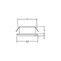 Brumberg LED light point, IP44, Ø 3.25cm, Plug&Play 350mA, 1.2W 3000K 70lm 30°, white
