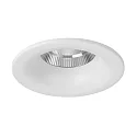 Recessed LED downlight with funnel cover, IP20, round, Ø 8.2cm, dim2warm, 350mA, 12W 1800-3000K 930lm 24°, white